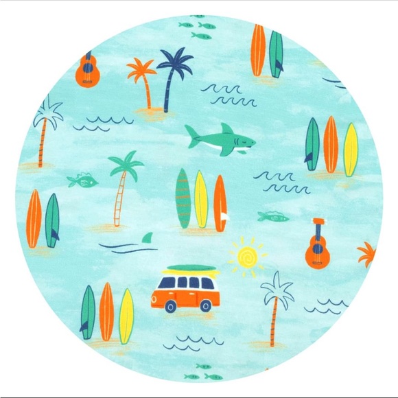 Little Sleepies Surf Life Short Set 4T NWT - Picture 6 of 6